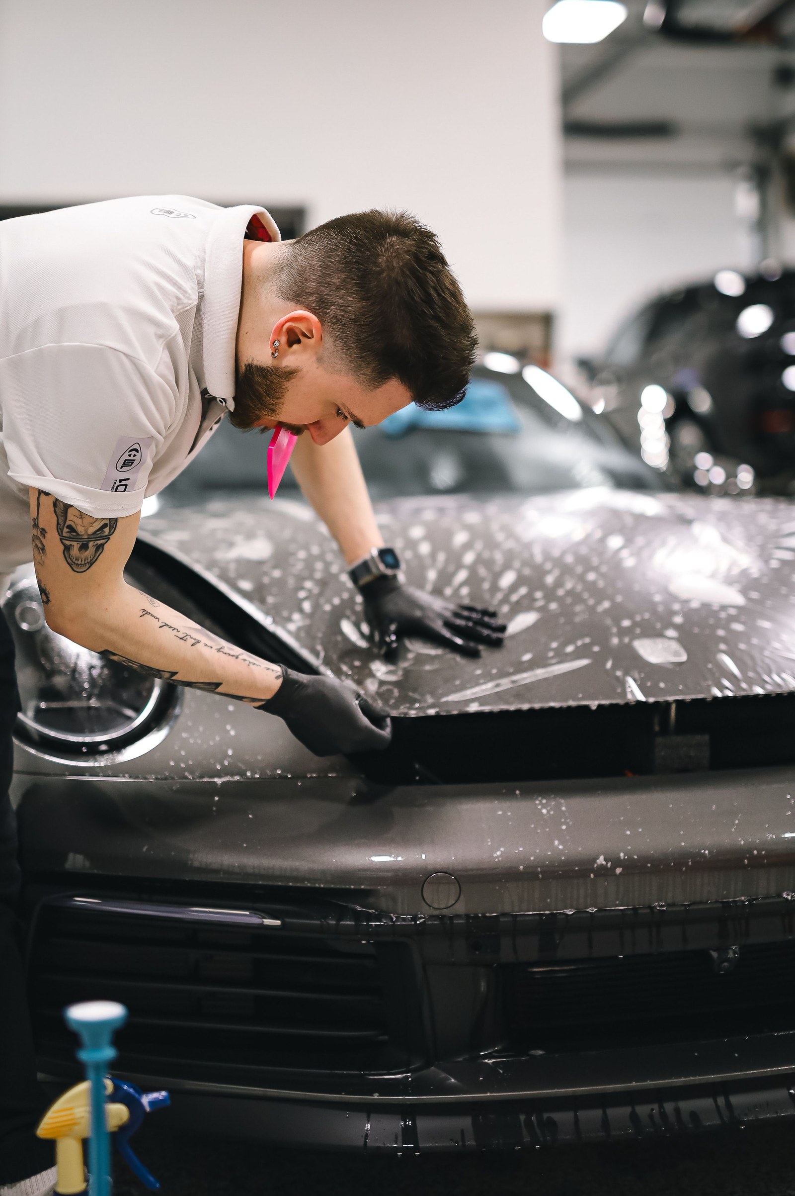 Paint protection film application