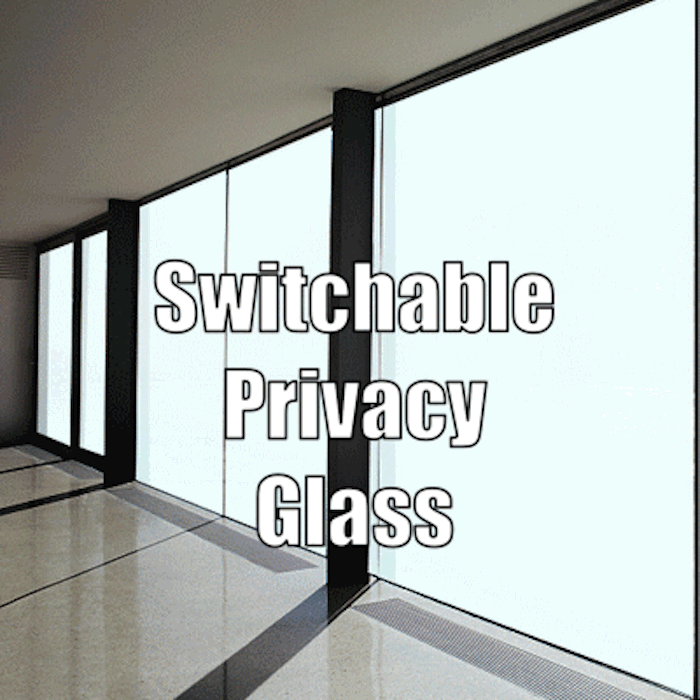 Switchable privacy glass film installed by Cuba Window Tinting